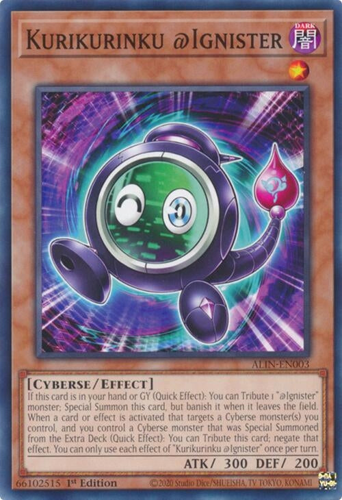 Image for Kurikurinku @Ignister (ALIN-EN003) (Alliance Insight) - YuGiOh