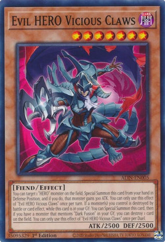 Image for Evil HERO Vicious Claws (ALIN-EN005) (Alliance Insight) - YuGiOh