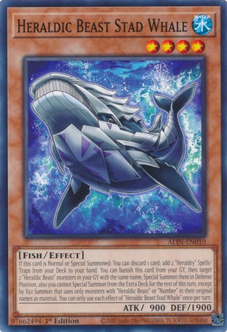 Image for Heraldic Beast Stad Whale (ALIN-EN010) (Alliance Insight) - YuGiOh