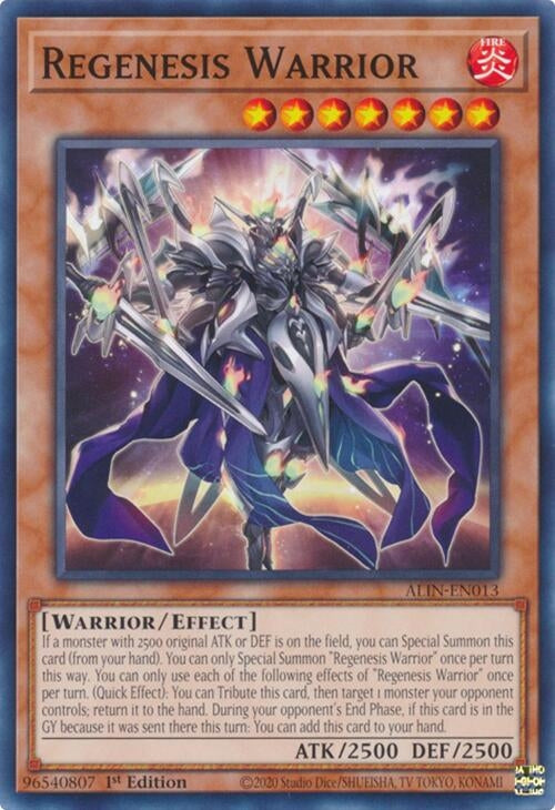 Image for Regenesis Warrior (ALIN-EN013) (Alliance Insight) - YuGiOh