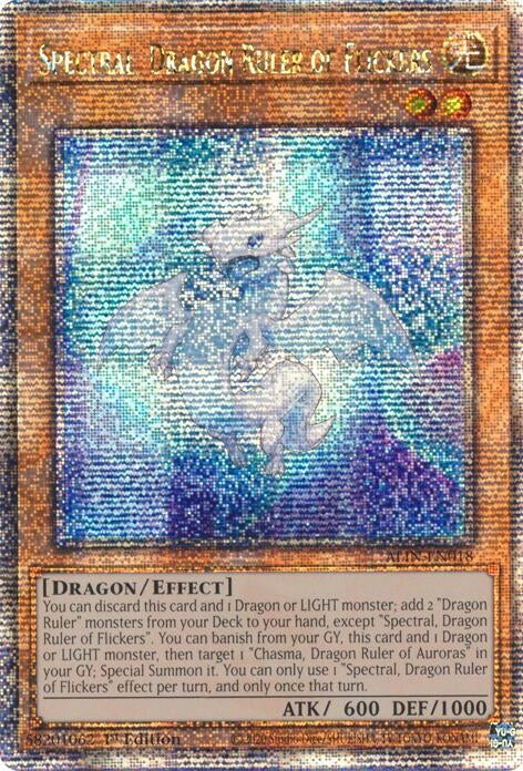 Image for Spectral, Dragon Ruler of Flickers (Quarter Century Secret Rare) (ALIN-EN018) (Alliance Insight) - YuGiOh