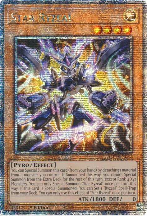 Image for Star Ryzeal (Quarter Century Secret Rare) (ALIN-EN022) (Alliance Insight) - YuGiOh