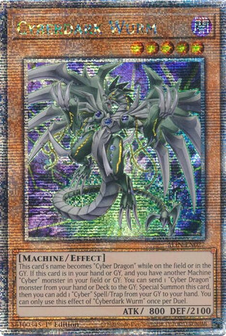 Image for Cyberdark Wurm (Quarter Century Secret Rare) (ALIN-EN027) (Alliance Insight) - YuGiOh