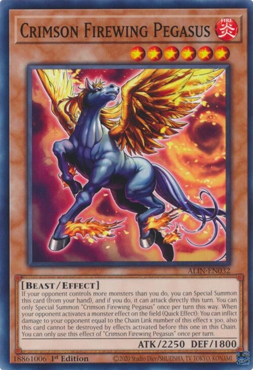 Image for Crimson Firewing Pegasus (ALIN-EN032) (Alliance Insight) - YuGiOh