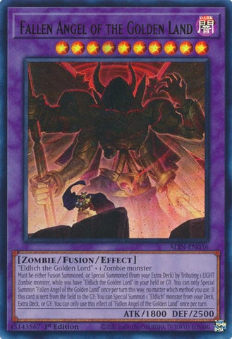 Image for Fallen Angel of the Golden Land (ALIN-EN036) (Alliance Insight) - YuGiOh