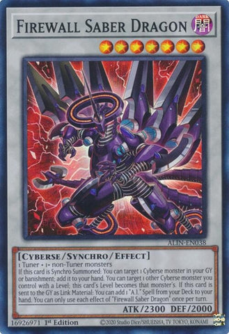 Image for Firewall Saber Dragon (ALIN-EN038) (Alliance Insight) - YuGiOh