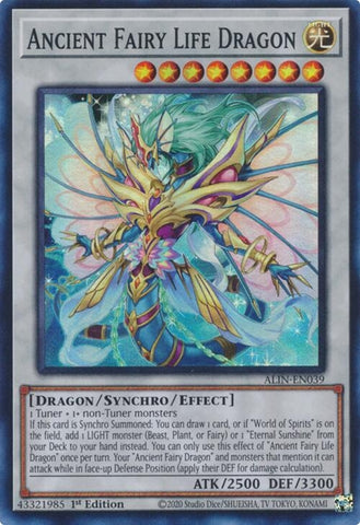 Image for Ancient Fairy Life Dragon (ALIN-EN039) (Alliance Insight) - YuGiOh