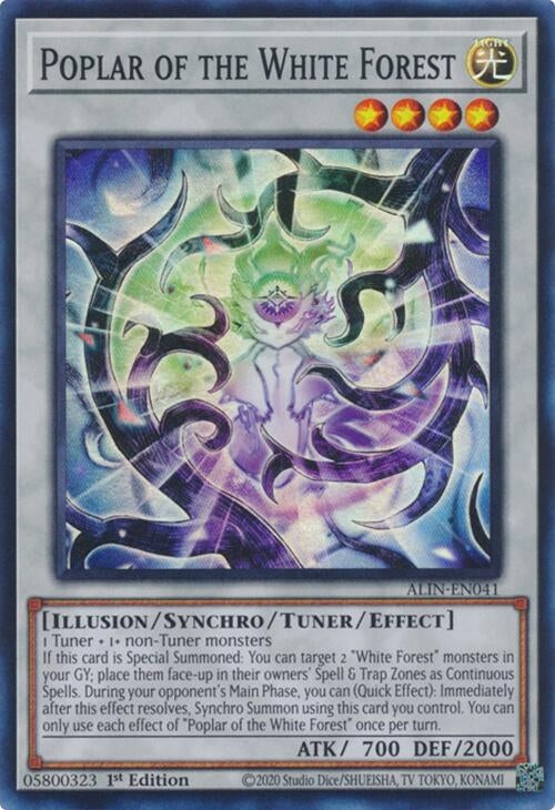 Image for Poplar of the White Forest (ALIN-EN041) (Alliance Insight) - YuGiOh