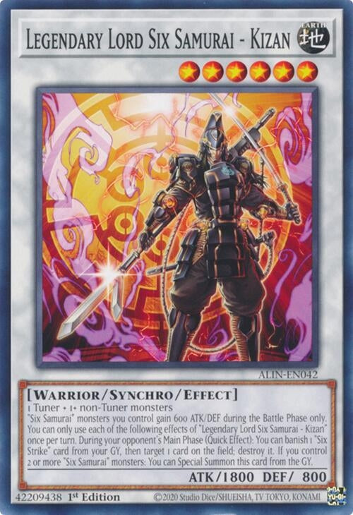 Image for Legendary Lord Six Samurai - Kizan (ALIN-EN042) (Alliance Insight) - YuGiOh