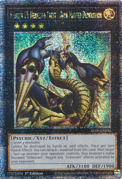 Image for Number 69: Heraldry Crest - Dark Matter Demolition (Quarter Century Secret Rare) (ALIN-EN046) (Alliance Insight) - YuGiOh