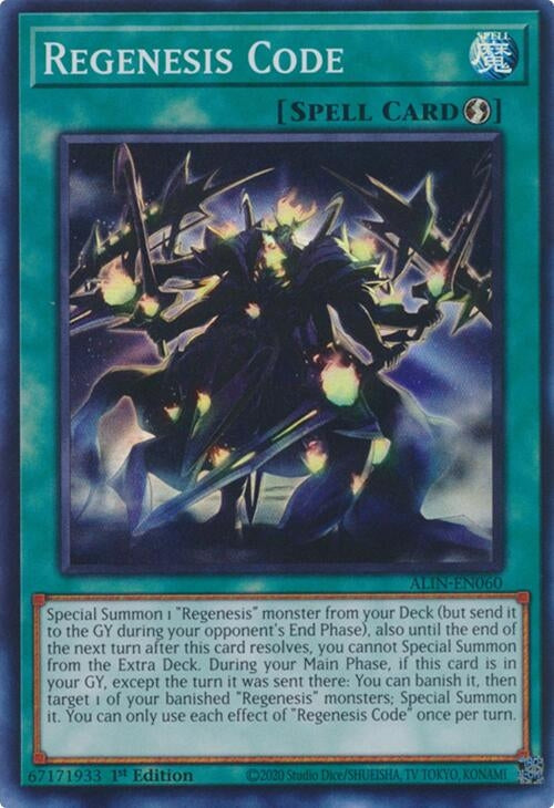 Image for Regenesis Code (ALIN-EN060) (Alliance Insight) - YuGiOh