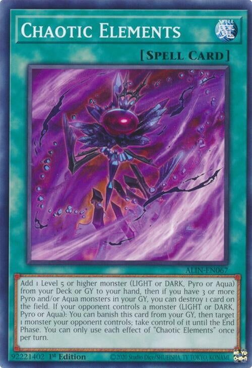 Image for Chaotic Elements (ALIN-EN067) (Alliance Insight) - YuGiOh