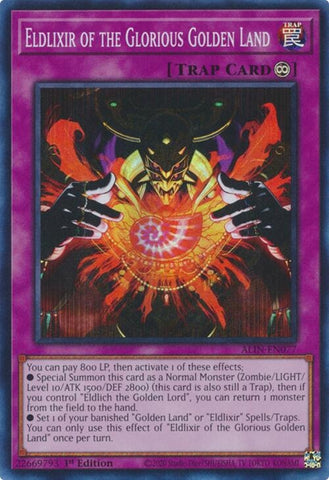 Image for Eldlixir of the Glorious Golden Land (ALIN-EN077) (Alliance Insight) - YuGiOh