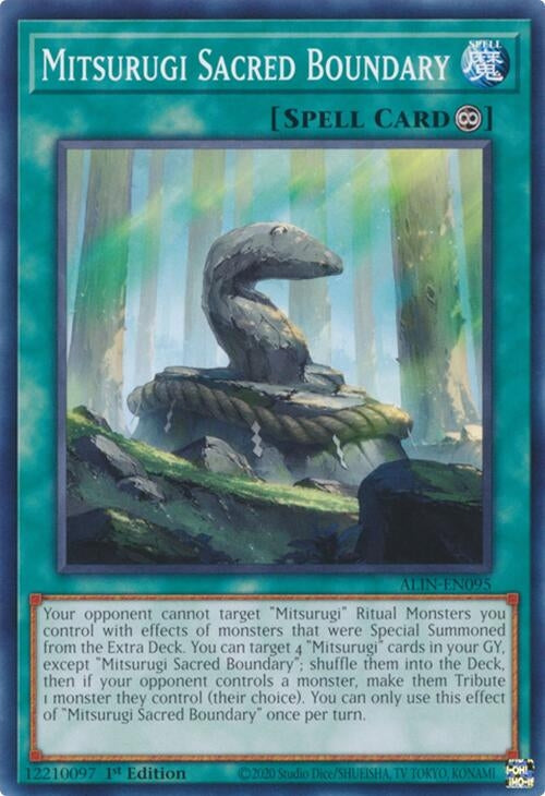 Image for Mitsurugi Sacred Boundary (ALIN-EN095) (Alliance Insight) - YuGiOh