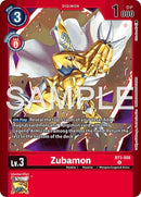Image for Zubamon (BT3-008 U) (Limited Card Pack -Billion Bullet-) (LM-06) - Digimon Card Game