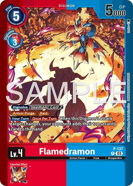 Image for Flamedramon (P-137 P) (Limited Card Pack -Billion Bullet-) (LM-06) - Digimon Card Game
