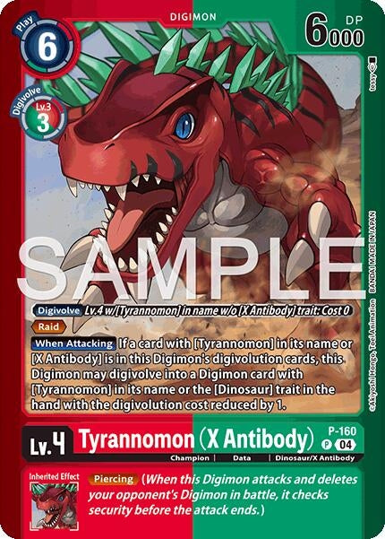 Image for Tyrannomon (X Antibody) (P-160 P) (Limited Card Pack -Billion Bullet-) (LM-06) - Digimon Card Game