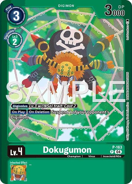Image for Dokugumon (P-163 P) (Limited Card Pack -Billion Bullet-) (LM-06) - Digimon Card Game