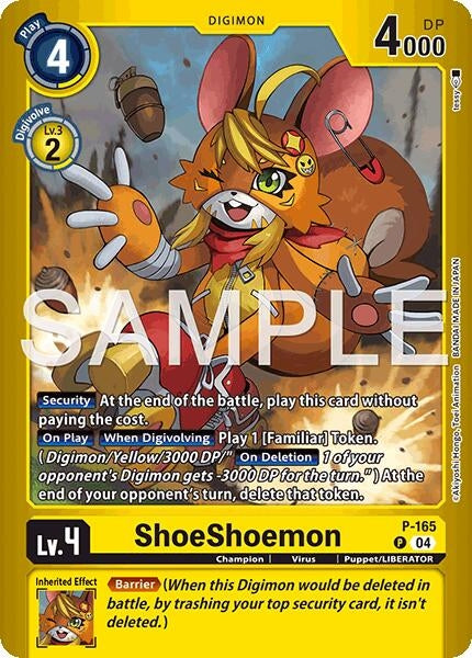 Image for ShoeShoemon (P-165 P) (Limited Card Pack -Billion Bullet-) (LM-06) - Digimon Card Game