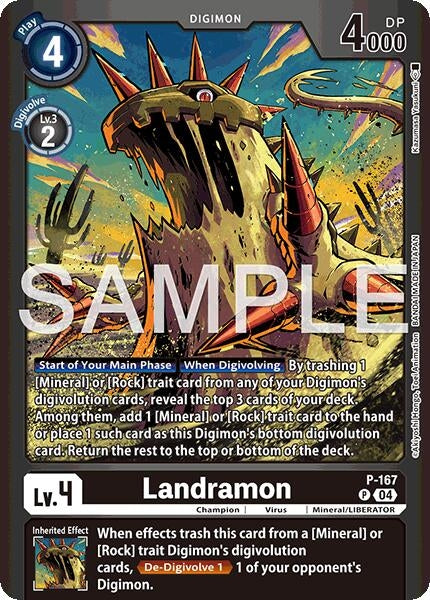 Image for Landramon (P-167 P) (Limited Card Pack -Billion Bullet-) (LM-06) - Digimon Card Game