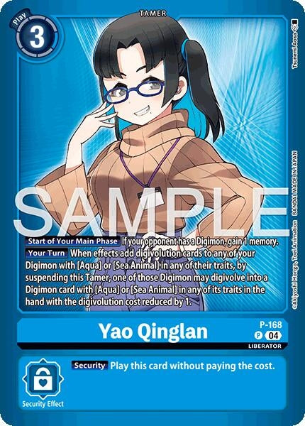 Image for Yao Qinglan (P-168 P) (Limited Card Pack -Billion Bullet-) (LM-06) - Digimon Card Game