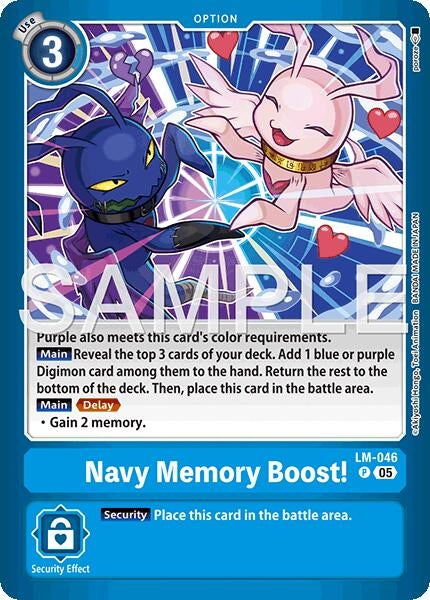 Image for Navy Memory Boost! (LM-046 P) (Limited Card Pack -Billion Bullet-) (LM-06) - Digimon Card Game