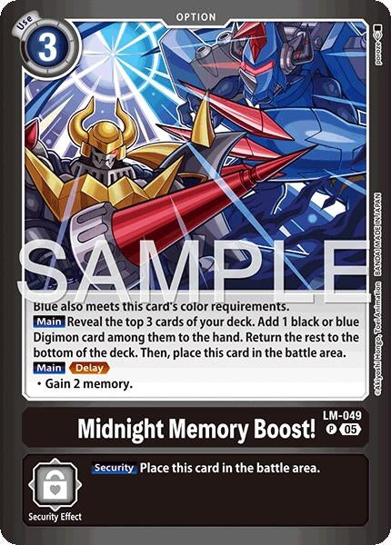 Image for Midnight Memory Boost! (LM-049 P) (Limited Card Pack -Billion Bullet-) (LM-06) - Digimon Card Game
