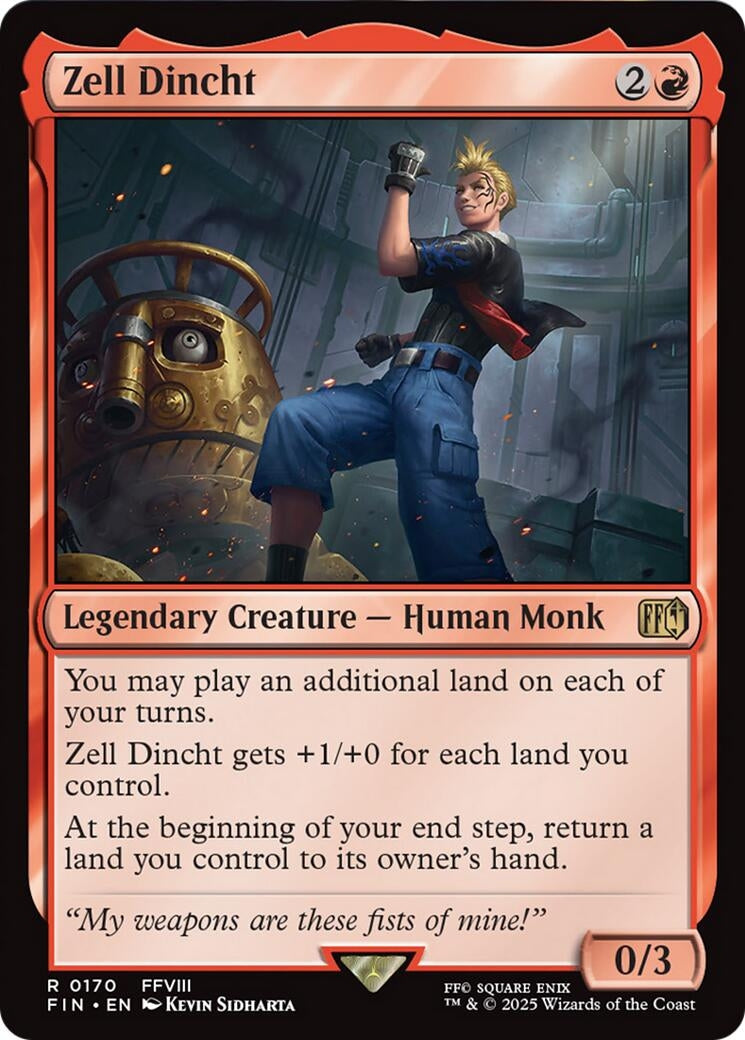 Image for Zell Dincht (170) (FINAL FANTASY) - Magic: The Gathering