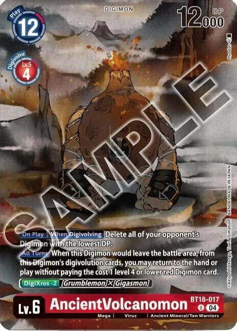 Image for AncientVolcanomon (Tamer's Selection Box Ver. Championship 2024) (BT18-017 U) (Release Special Booster 2.0) (BT18-19) - Digimon Card Game