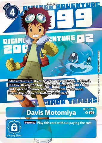 Image for Davis Motomiya (Digimon Animation Series 25th Anniversary Set) (BT3-093 R) [Release Special Booster 1.5] - Digimon Card Game