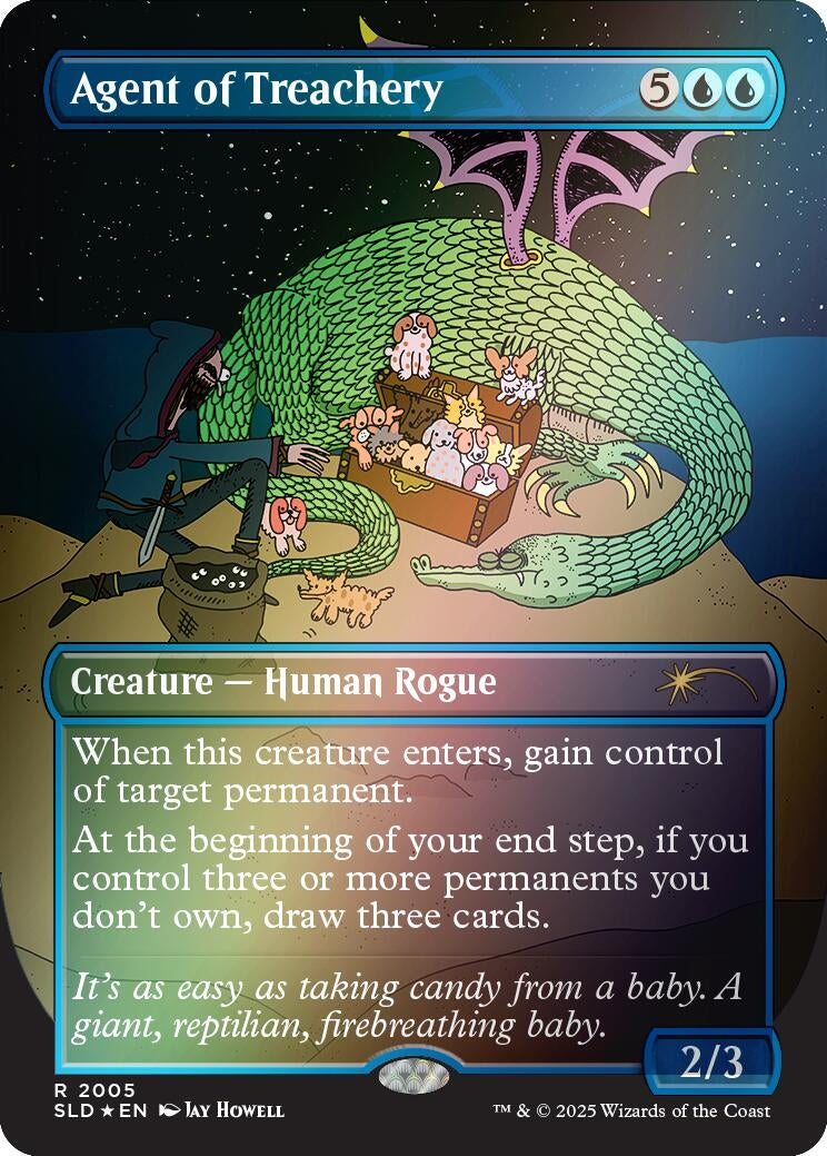 Image for Agent of Treachery (Rainbow Foil) (2005) (Secret Lair Drop Series) - Magic: The Gathering