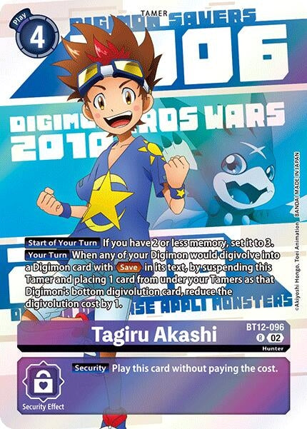 Image for Tagiru Akashi (Digimon Animation Series 25th Anniversary Set) (BT12-096 R) [Across Time] - Digimon Card Game