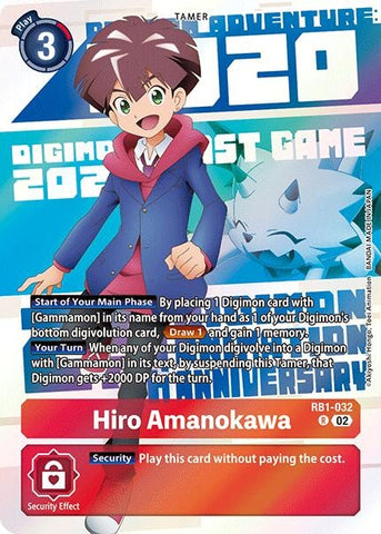 Image for Hiro Amanokawa (Digimon Animation Series 25th Anniversary Set) (RB1-032 R) [Resurgence Booster] - Digimon Card Game