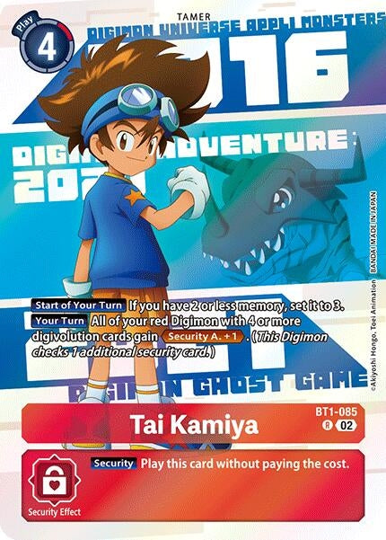 Image for Tai Kamiya - BT1-085 (Digimon Animation Series 25th Anniversary Set) (BT1-085 R) [Release Special Booster 1.0] - Digimon Card Game