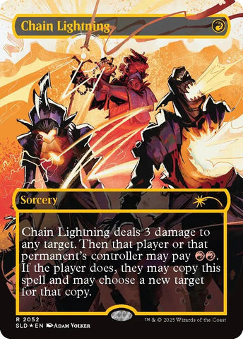 Image for Chain Lightning (2052) (Raised Foil) (2052) (Secret Lair Drop Series) - Magic: The Gathering