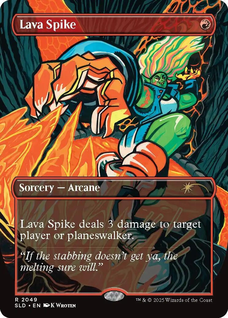 Image for Lava Spike (2049) (2049) (Secret Lair Drop Series) - Magic: The Gathering