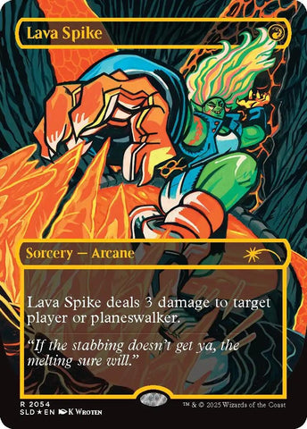 Image for Lava Spike (2054) (Raised Foil) (2054) (Secret Lair Drop Series) - Magic: The Gathering