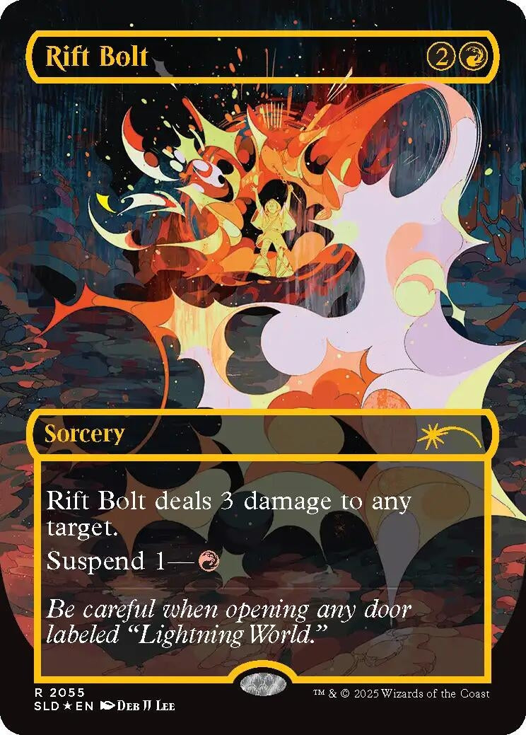 Image for Rift Bolt (2055) (Raised Foil) (2055) (Secret Lair Drop Series) - Magic: The Gathering