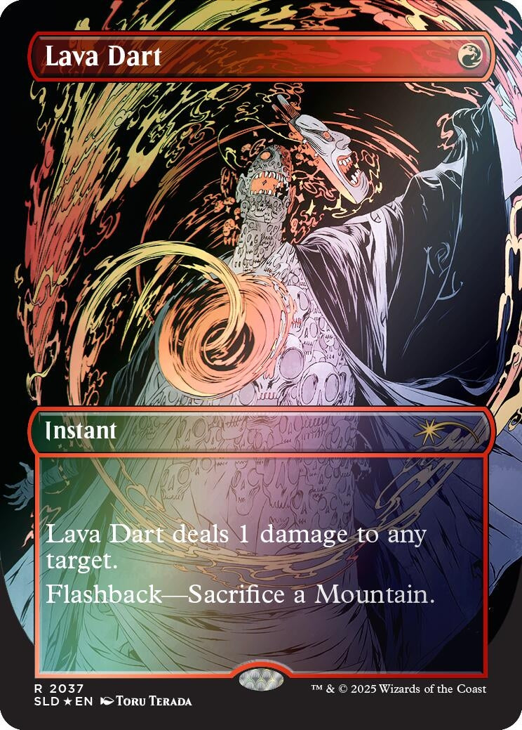 Image for Lava Dart (Rainbow Foil) (2037) (Secret Lair Drop Series) - Magic: The Gathering