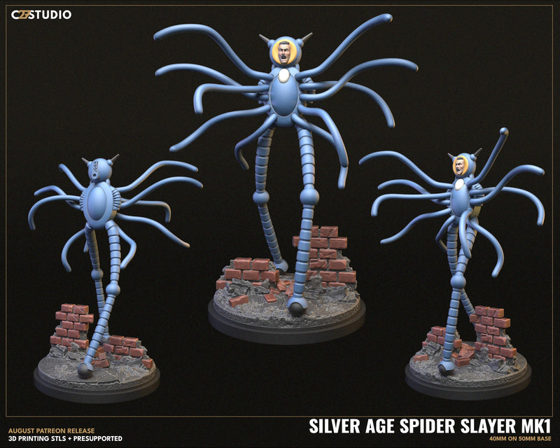 Silver Age Spider Slayer MK1 - Marvel MCP-Compatible Resin Miniature
