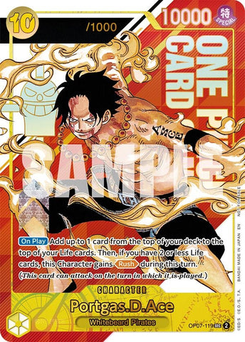 Image for Portgas.D.Ace (Serial Numbered) (OP07-119) (One Piece Promotion Cards) - One Piece Card Game