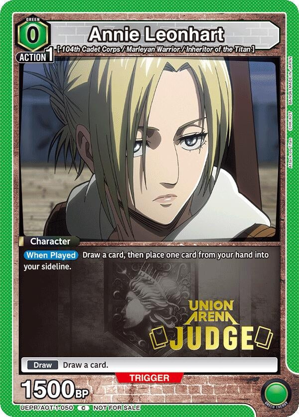 Image for Annie Leonhart (Judge Pack) (UEPR/AOT-1-050) - Union Arena