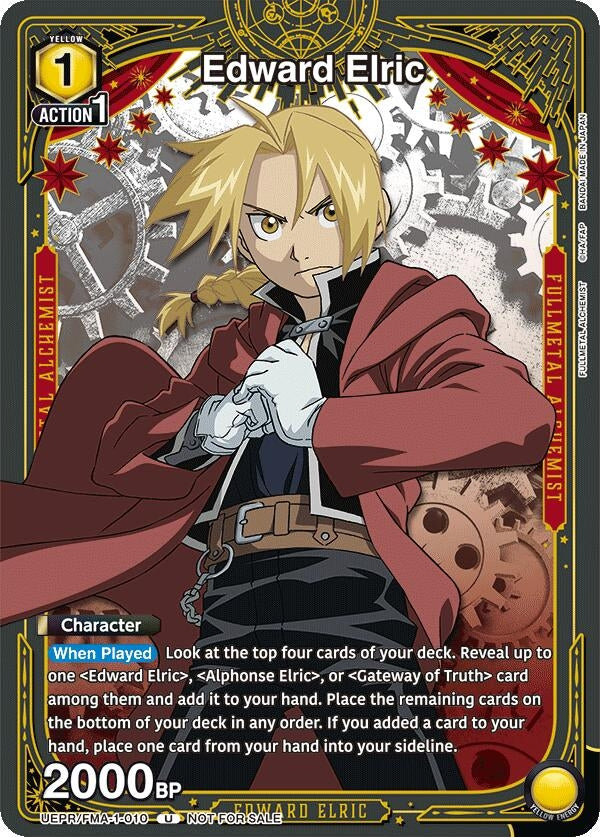 Image for Edward Elric (010) (UEPR/FMA-1-010) - Union Arena