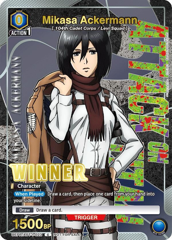 Image for Mikasa Ackermann (Winner) (UEPR/AOT-1-023) - Union Arena
