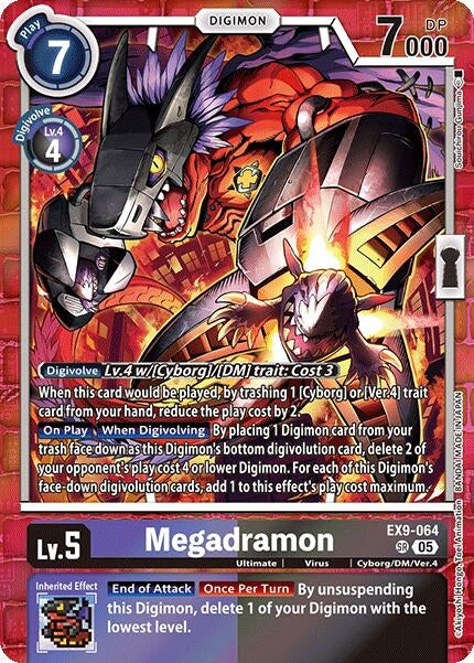 Image for Megadramon (EX9-064 SR) (Versus Monsters) (EX-09) - Digimon Card Game