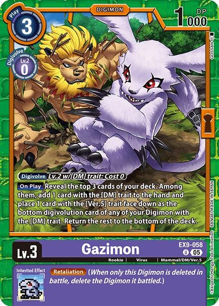 Image for Gazimon (EX9-058 U) (Versus Monsters) (EX-09) - Digimon Card Game