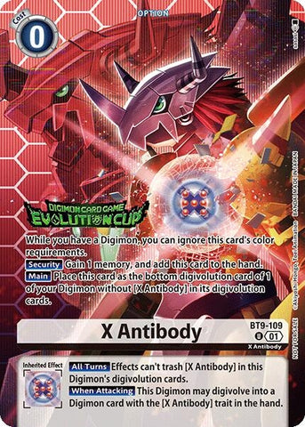 Image for X Antibody (Evolution Cup 2025 Vol. 1) (BT9-109 U) [X Record] - Digimon Card Game