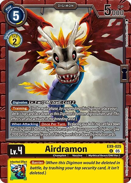 Image for Airdramon (EX9-025 U) (Versus Monsters) (EX-09) - Digimon Card Game