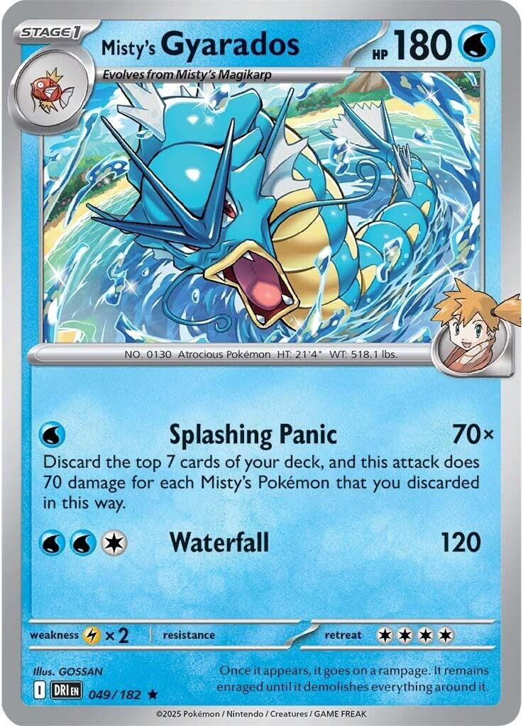 Image for Misty's Gyarados (049/182) (SV10: Destined Rivals) - Pokemon