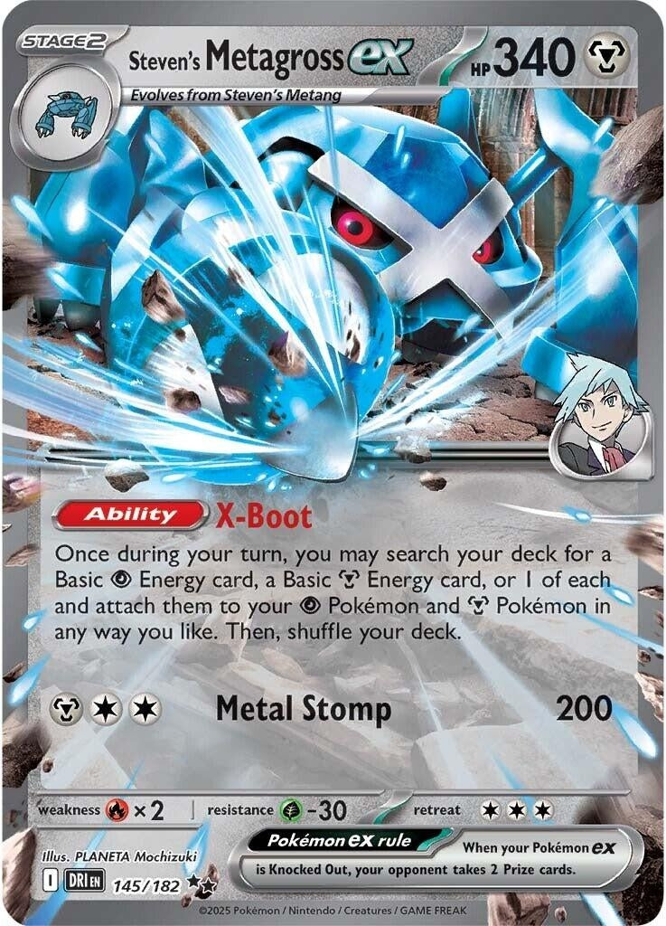 Image for Steven's Metagross ex (145/182) (SV10: Destined Rivals) - Pokemon